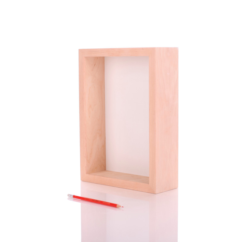 Rama drewniana 3D + Płyta HDF A4/9